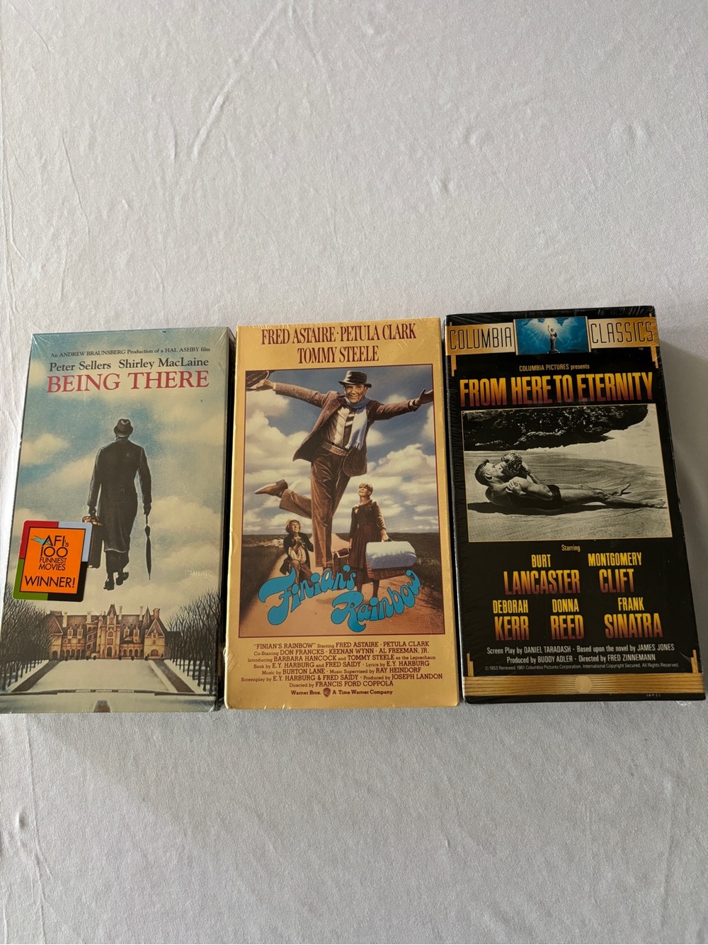 Classic Film VHS Collection — Neutral Covers (Set of 3) sealed new